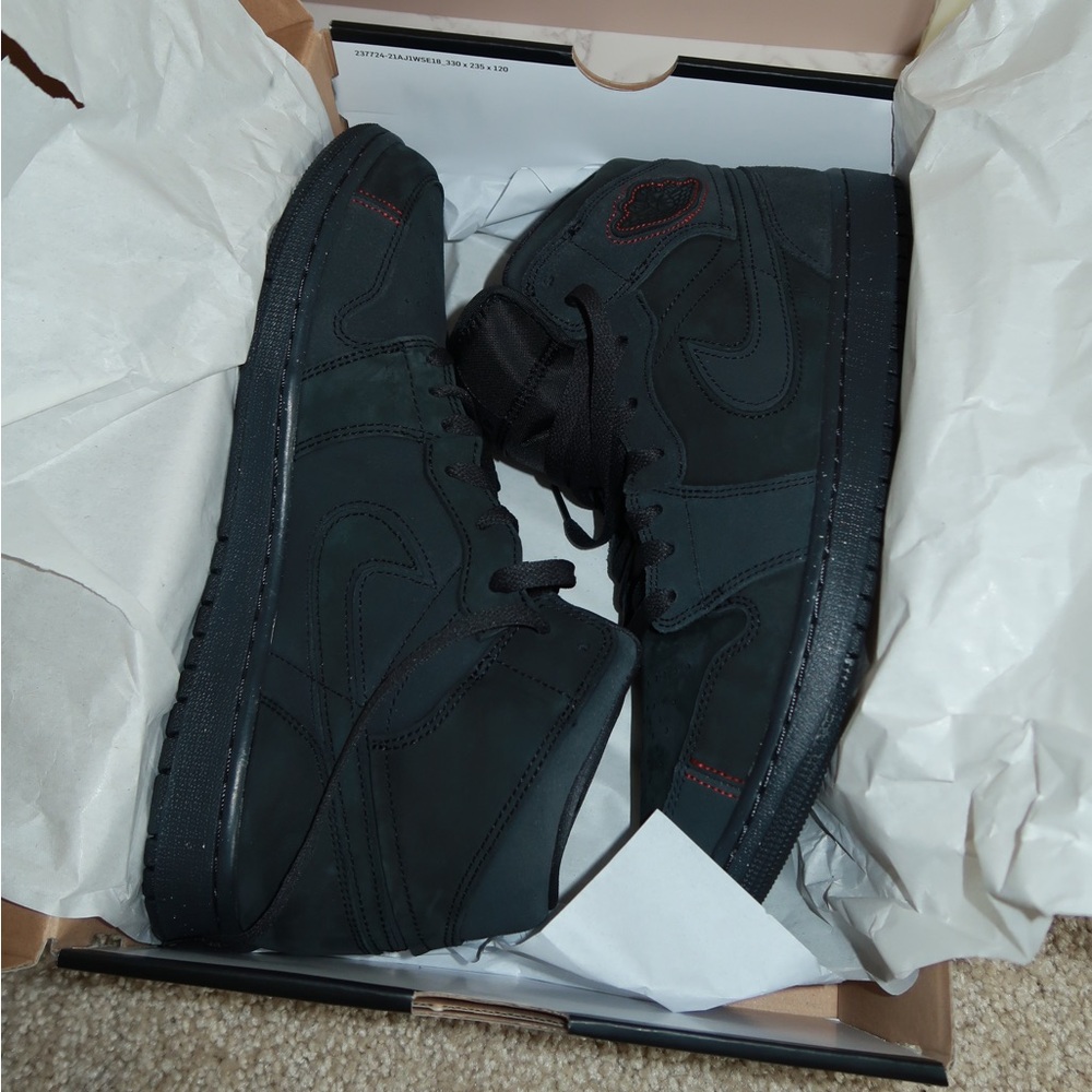 ‼️NIKE AIR JORDAN 1 MID SE CRAFT DARK SMOKE GREY/BLACK (SIZE 11)‼️